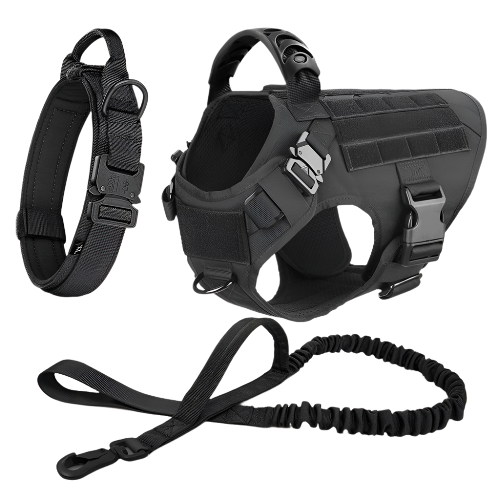 Tactical Dog Harness, heavy-duty no-pull vest.