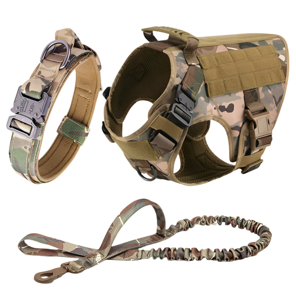 Tactical Dog Harness, heavy-duty no-pull vest.