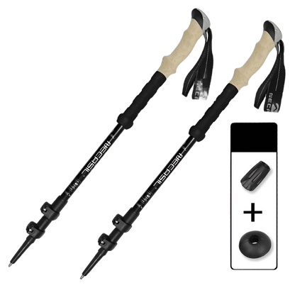 Ultralight Trekking Poles - Adjustable Hiking Sticks