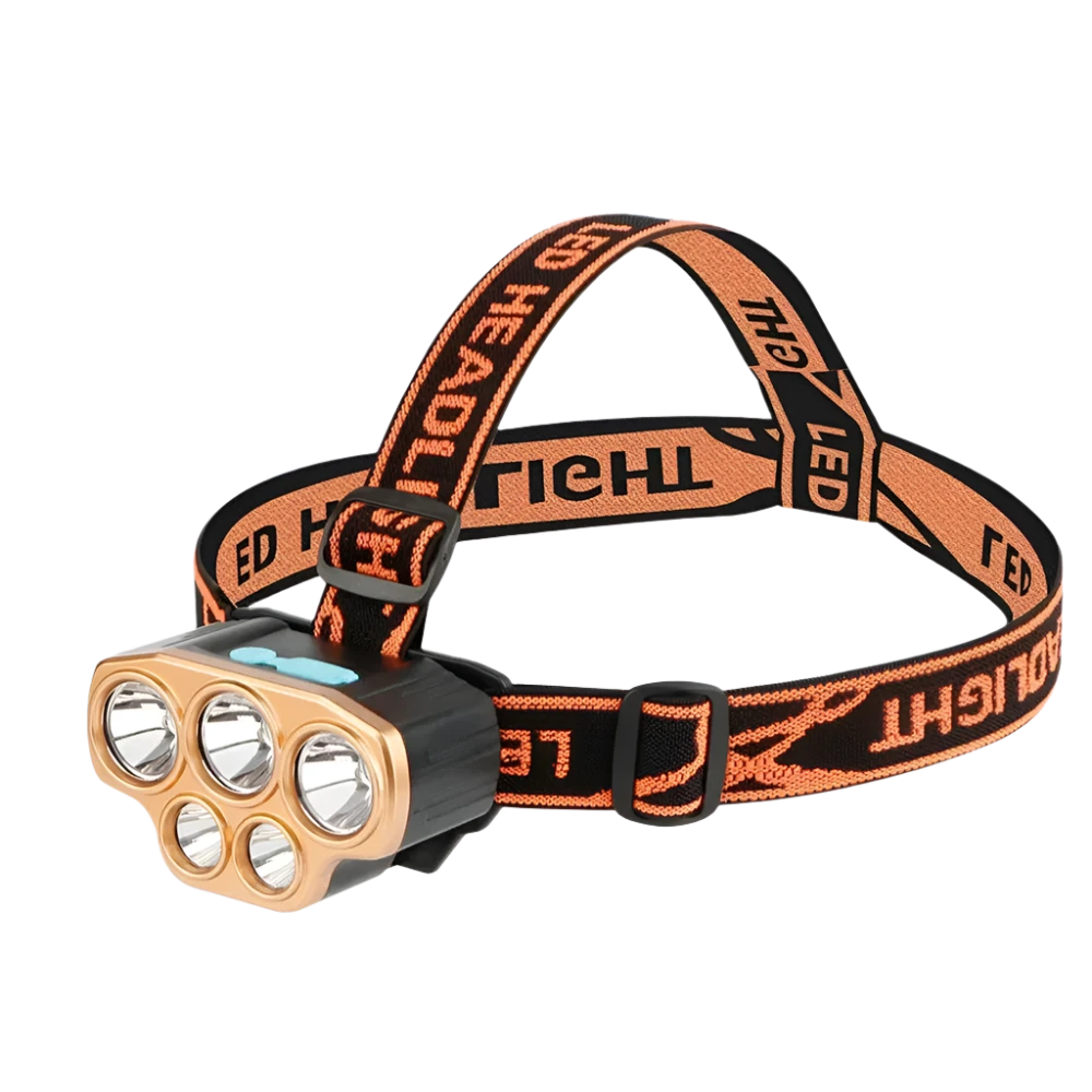 Fishing Headlamp - Head Torch - 5 LED Glow