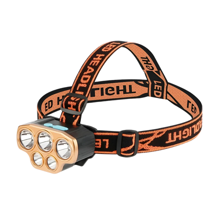 Fishing Headlamp - Head Torch - 5 LED Glow