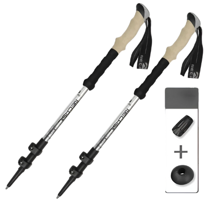 Ultralight Trekking Poles - Adjustable Hiking Sticks