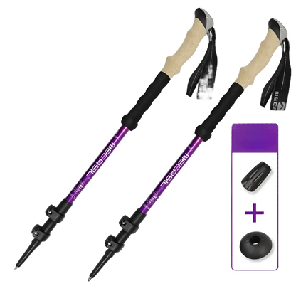 Ultralight Trekking Poles - Adjustable Hiking Sticks