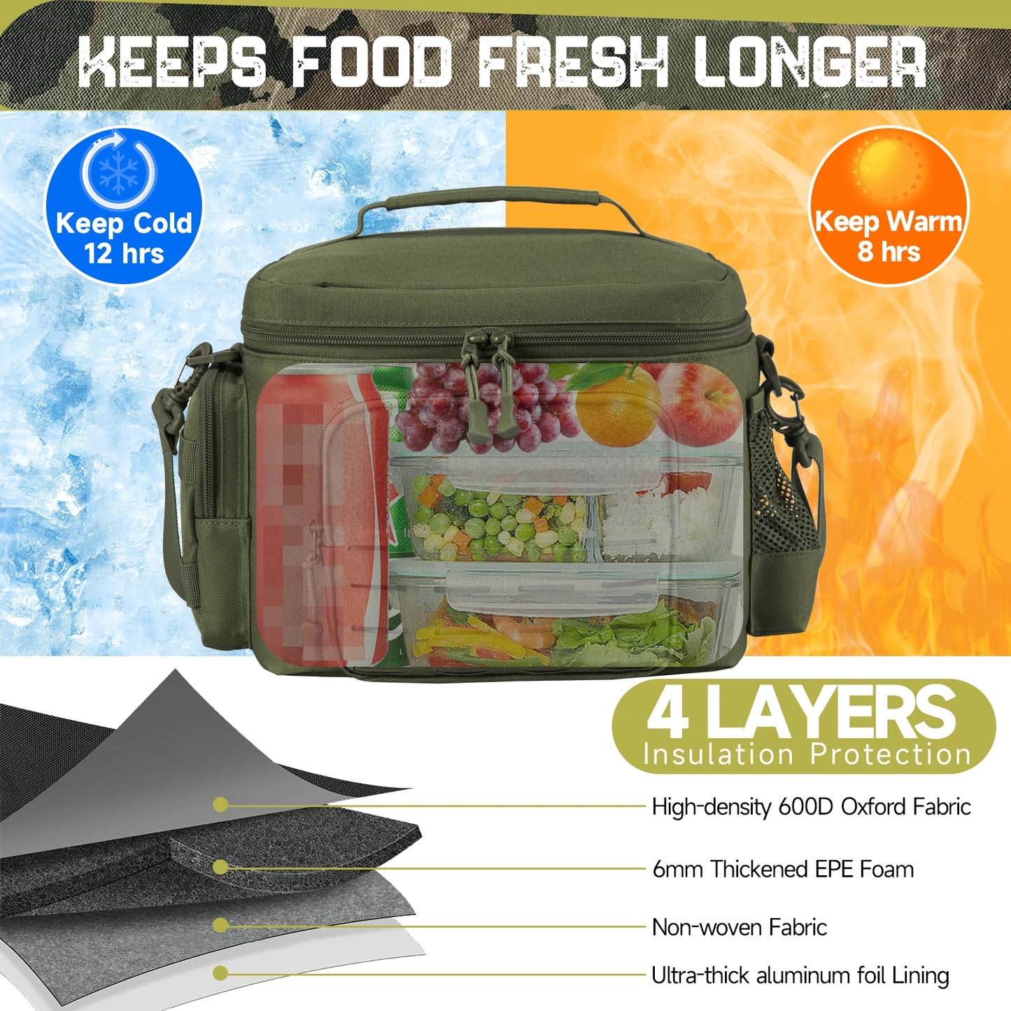 Tactical Lunch Box - Insulated Heavy-Duty Cooler