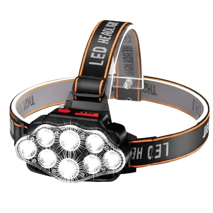 Fishing Headlamp - Head Torch - 8 LED Plus