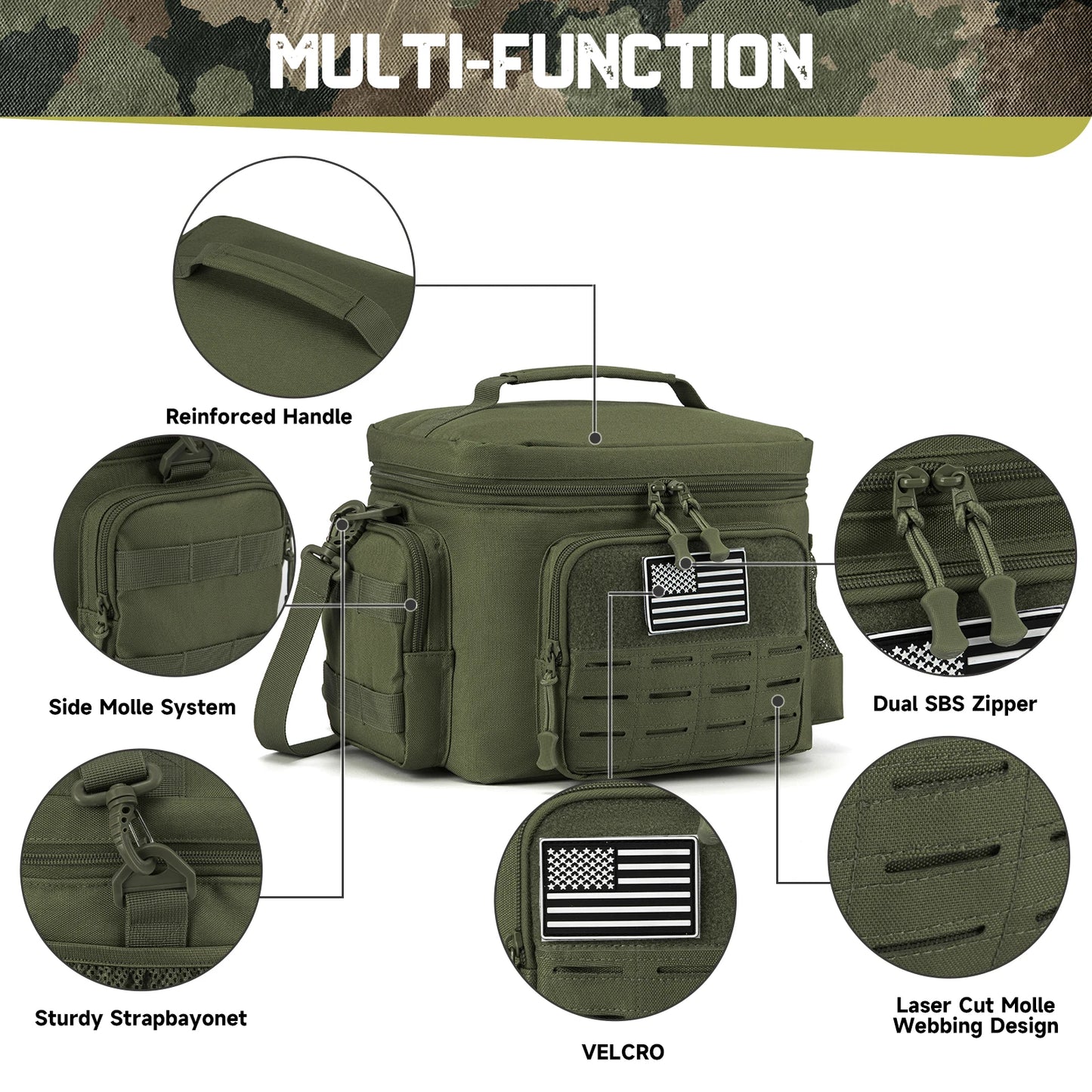 Tactical Lunch Box - Insulated Heavy-Duty Cooler