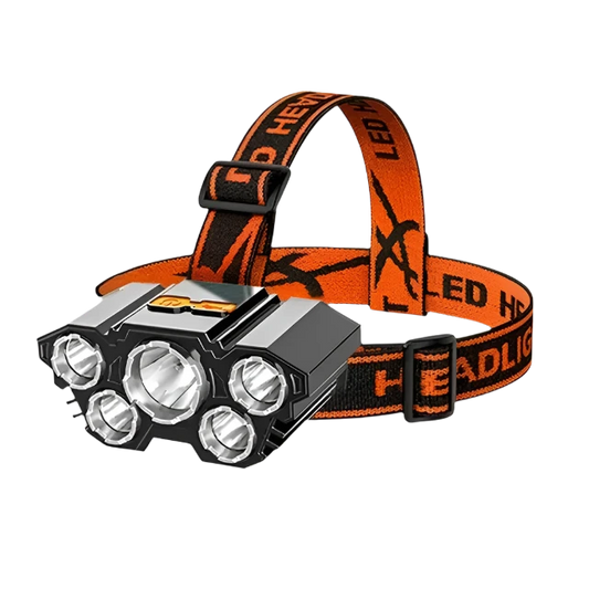 Fishing Headlamp - Head Torch - 5 LED Beam