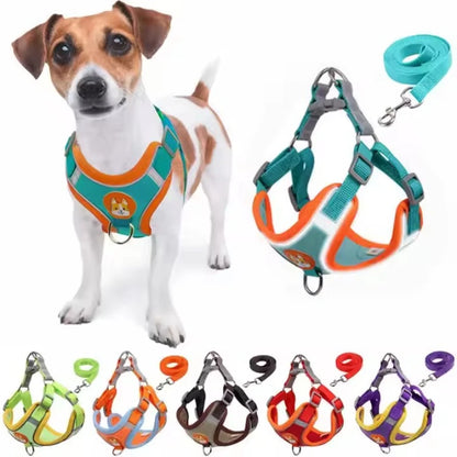 Dog Harness, adjustable reflective no-pull vest.