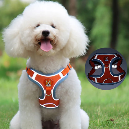 Dog Harness, adjustable reflective no-pull vest.