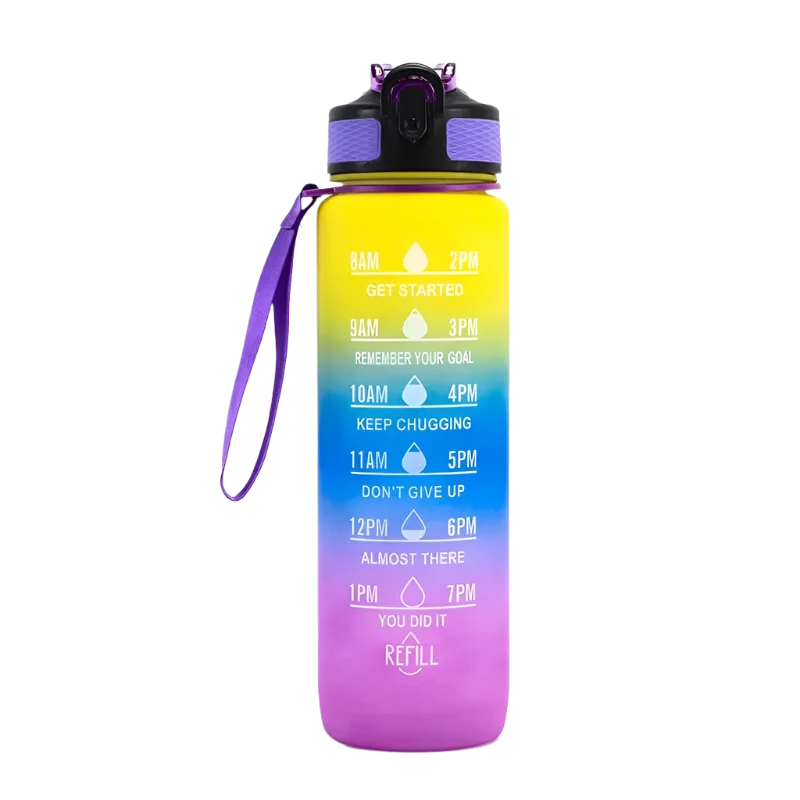 Motivational Water Bottle - 32oz Water Bottle