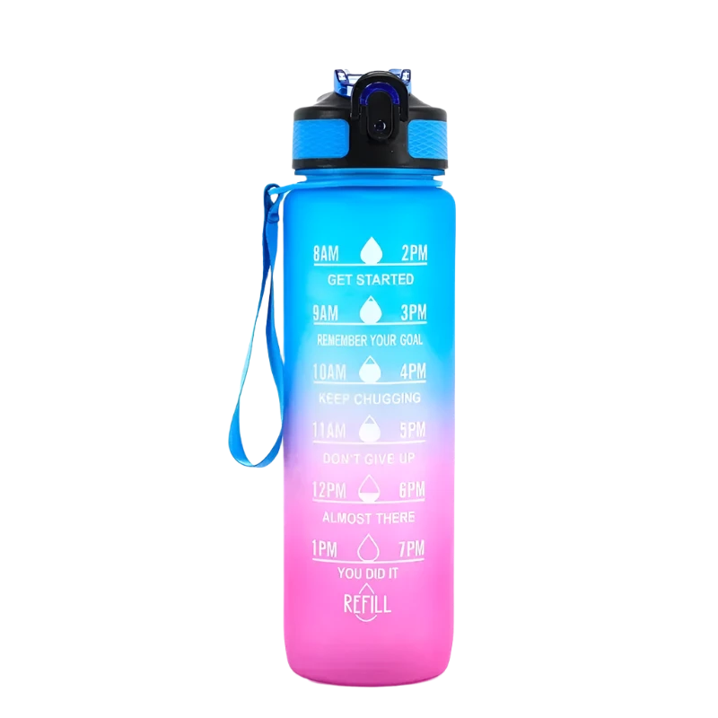 Motivational Water Bottle - 32oz Water Bottle