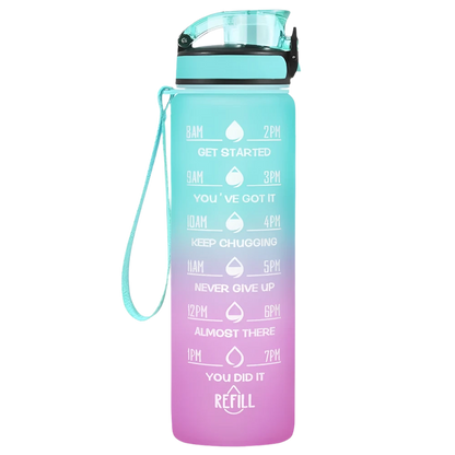 Motivational Water Bottle - 32oz Water Bottle