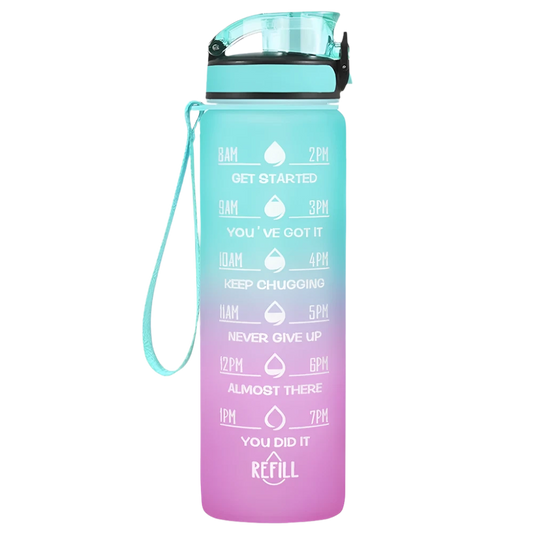 Motivational Water Bottle - 32oz Water Bottle