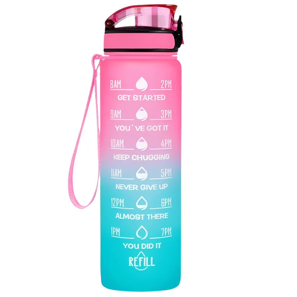 Motivational Water Bottle - 32oz Water Bottle