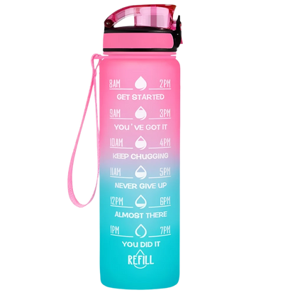 Motivational Water Bottle - 32oz Water Bottle