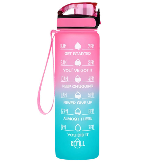 Motivational Water Bottle - 32oz Water Bottle