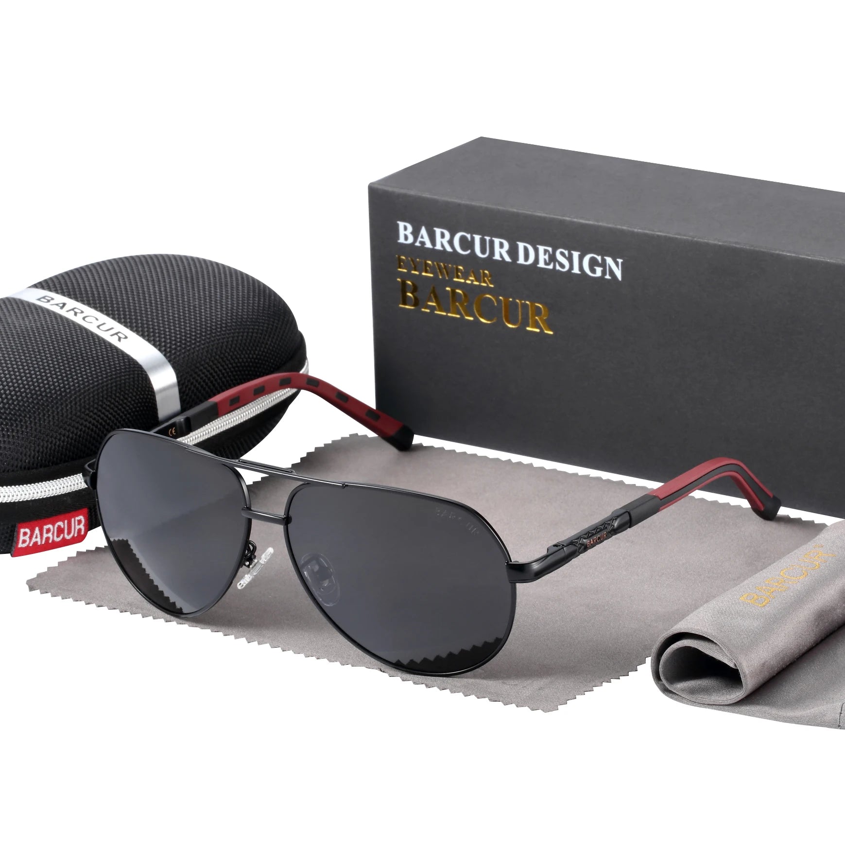 UV400 Polarized Sunglasses with vintage pilot frame.