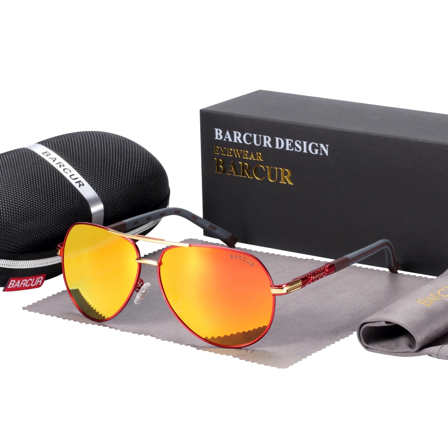 UV400 Polarized Sunglasses with vintage pilot frame.
