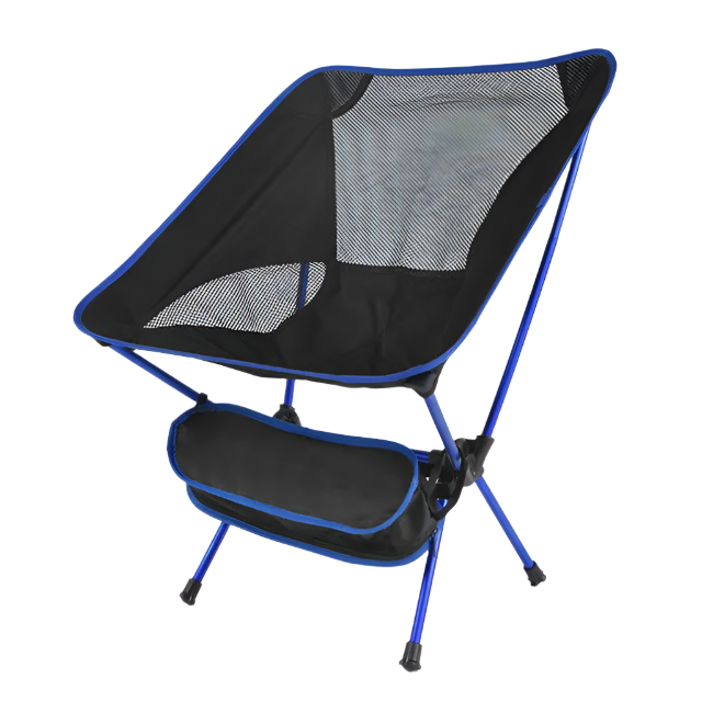 Blue Ultralight Camp Chair, portable and foldable