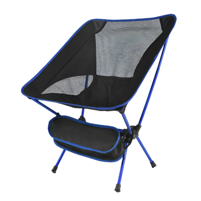 Blue Ultralight Camp Chair, portable and foldable