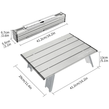 Camping Roll Top Table, ultra lightweight and portable.