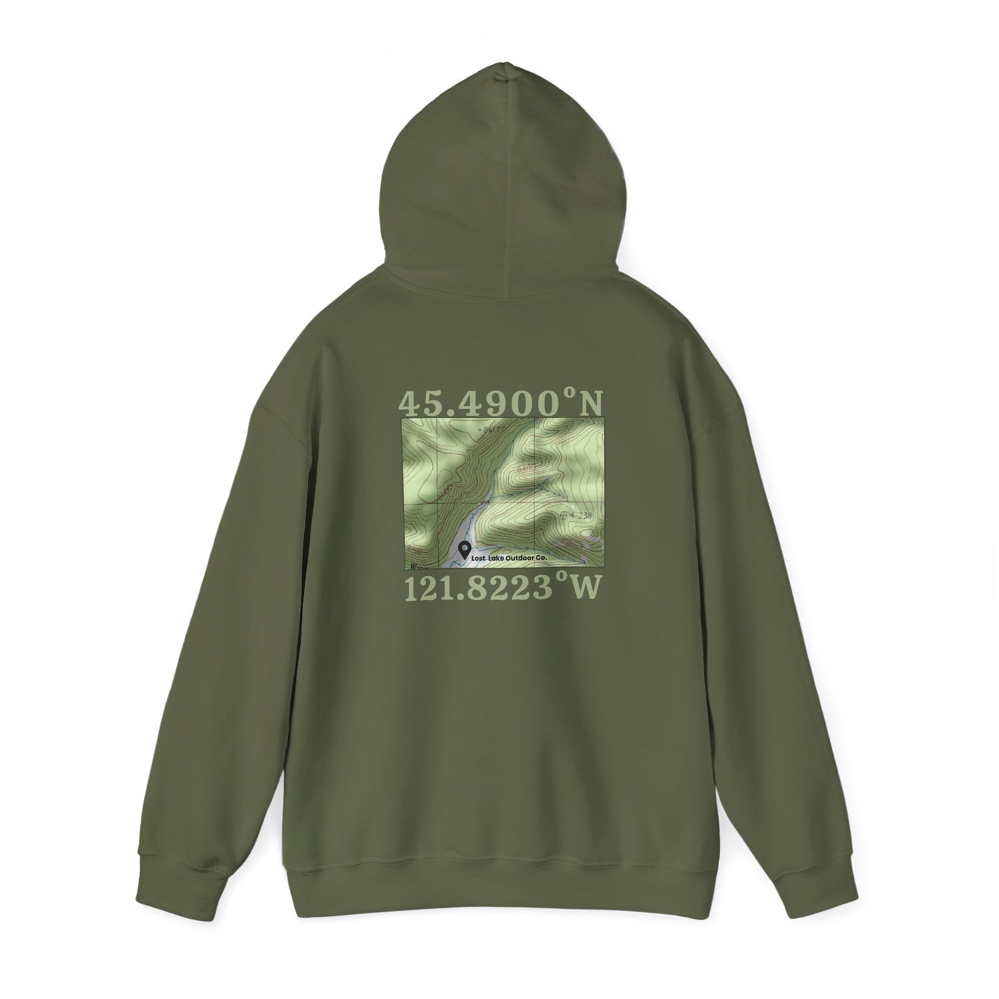 Green Unisex Hoodie, pullover casual design.