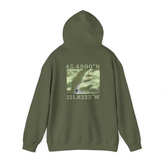 Green Unisex Hoodie, pullover casual design.