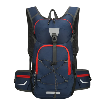 Deep Blue Cycling Backpack with hydration and waterproofing.