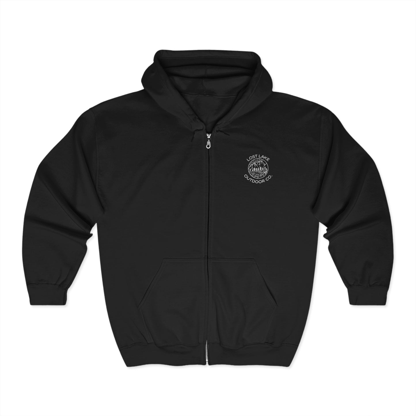 Full Zip Hooded Sweatshirt, soft and durable design.