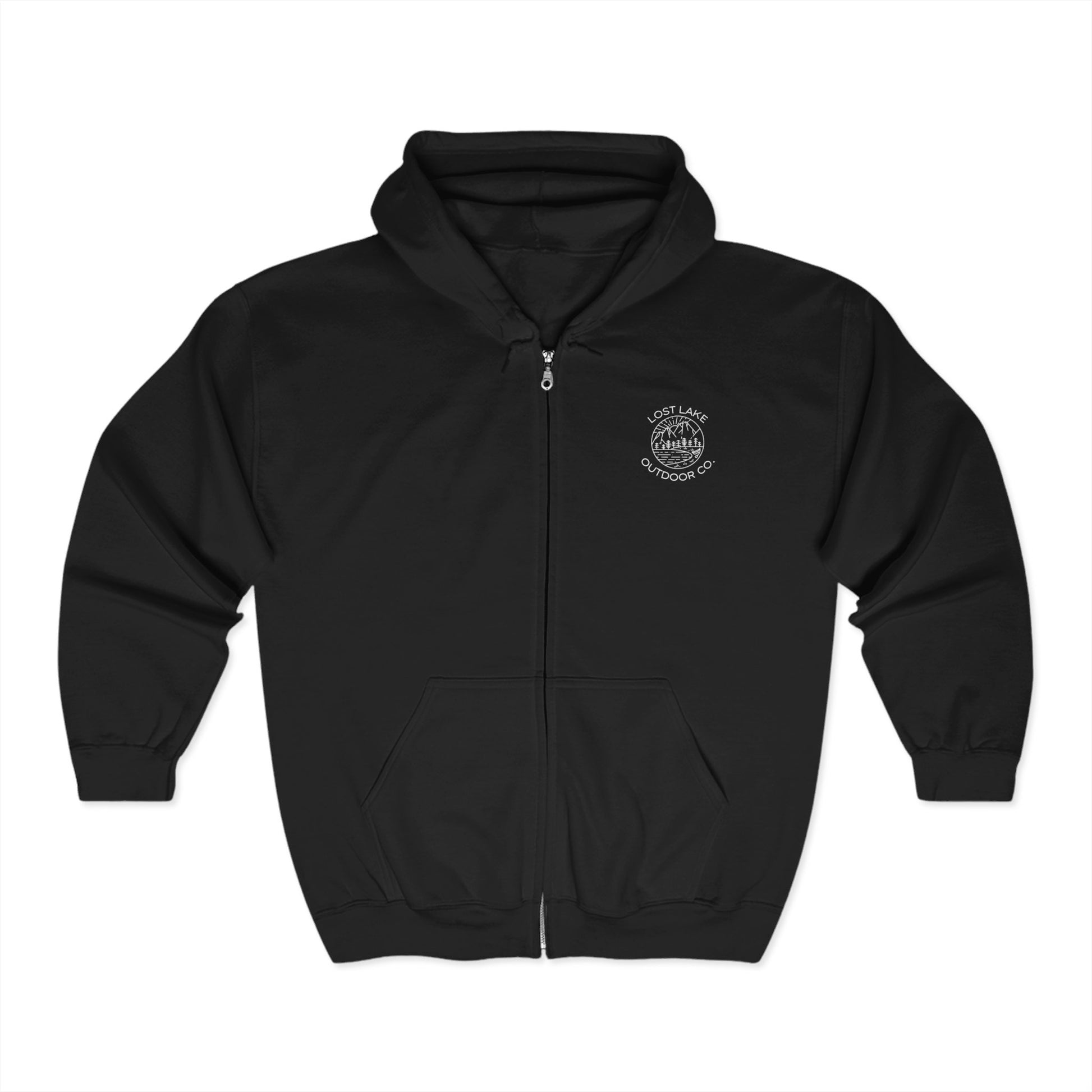Full Zip Hooded Sweatshirt, soft and durable design.