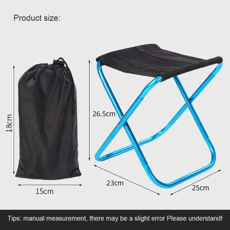 Folding Camping Stool, portable ultralight design.