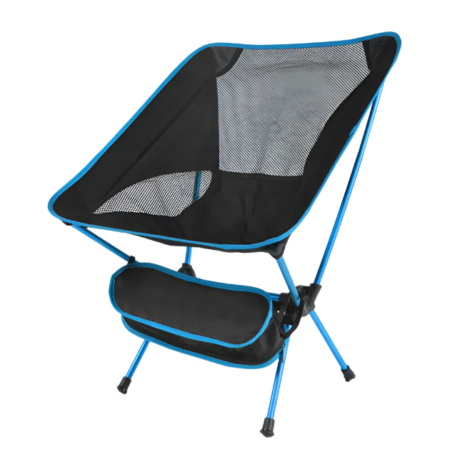 Light Blue Ultralight Camp Chair, portable and foldable