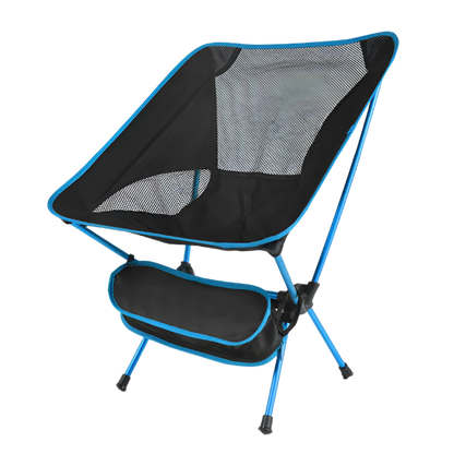 Light Blue Ultralight Camp Chair, portable and foldable