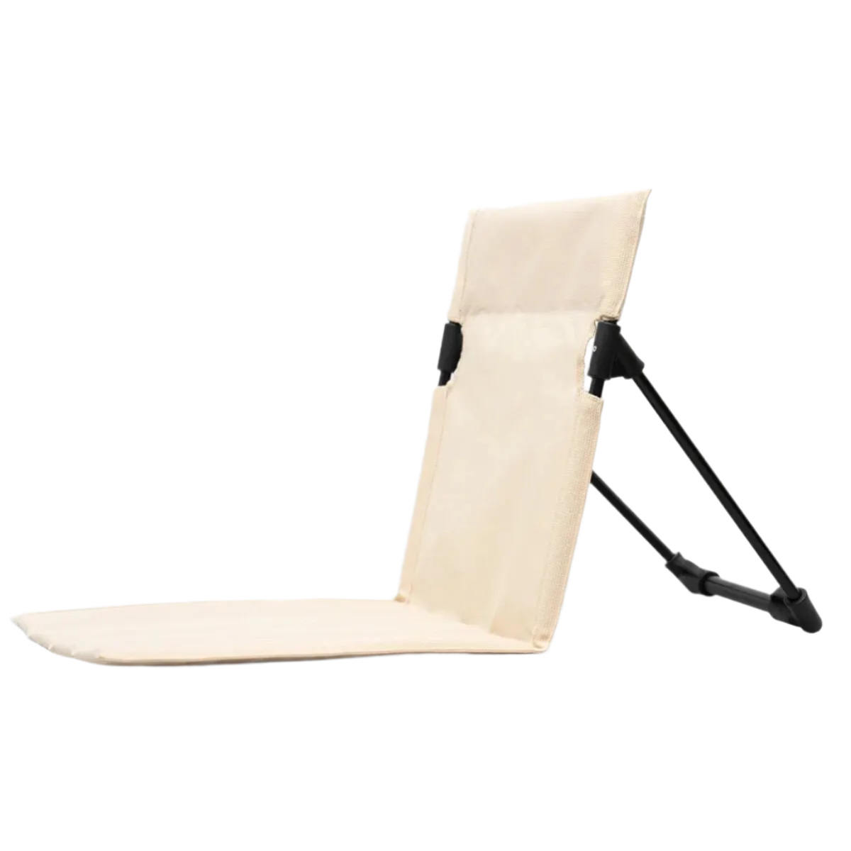 Beige Lightweight Camping Folding Chair, portable design.