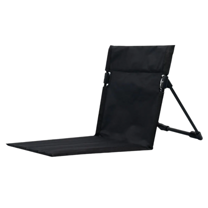 Black Lightweight Camping Folding Chair, portable design.