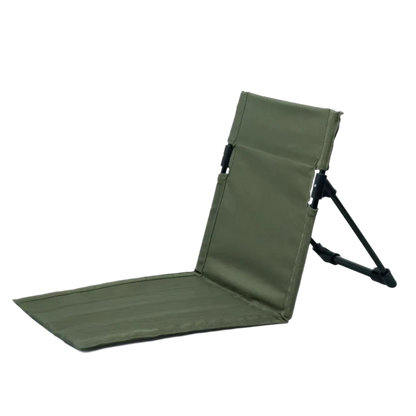 Green Lightweight Camping Folding Chair, portable design.