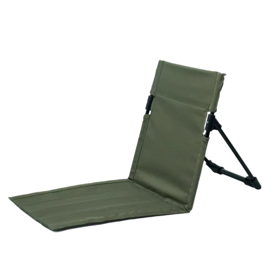 Green Lightweight Camping Folding Chair, portable design.