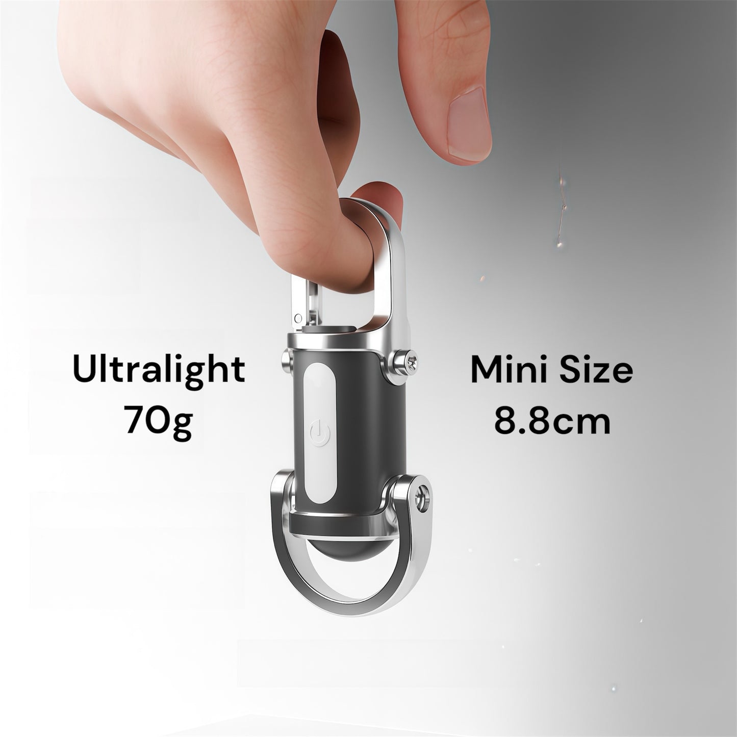 Mini Torch, USB rechargeable keychain light.