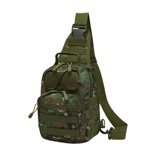 Camo MOLLE Sling Backpack, compact and versatile