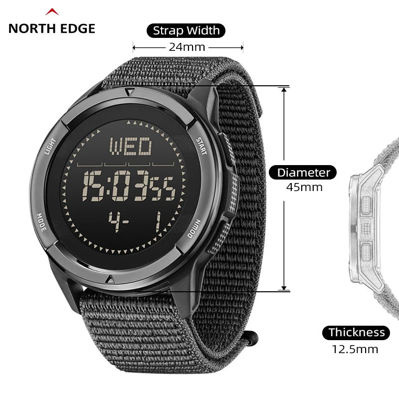 Outdoor Digital Watch with carbon fiber build.