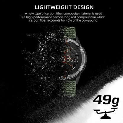 Outdoor Digital Watch with carbon fiber build.