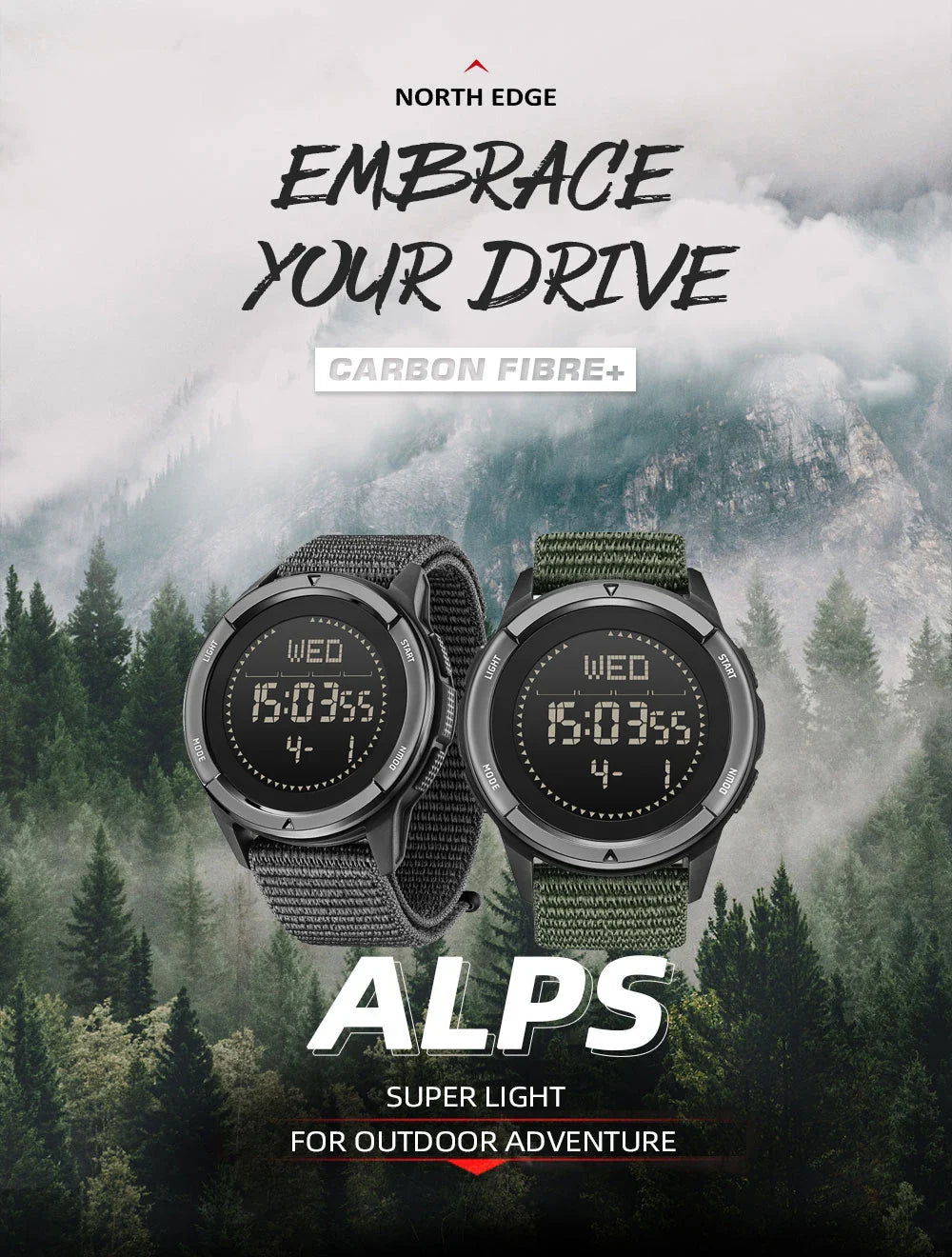 ALPS Outdoor Digital Watch – North Edge product photo – Lost Lake Outdoor