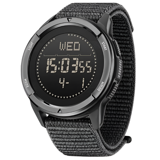 Outdoor Digital Watch with carbon fiber build.