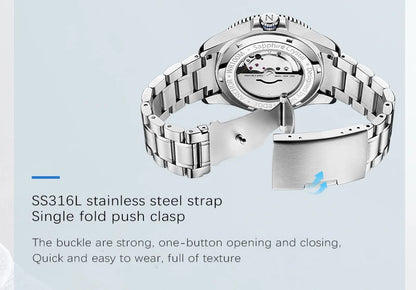 Traditional Watch with mechanical movement design.