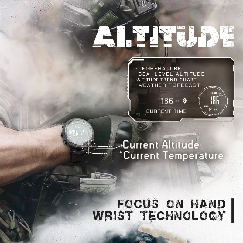 Outdoor Digital Watch with tactical features.