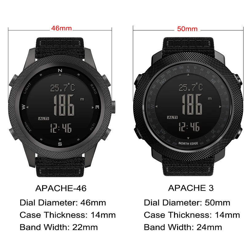 Outdoor Digital Watch with tactical features.