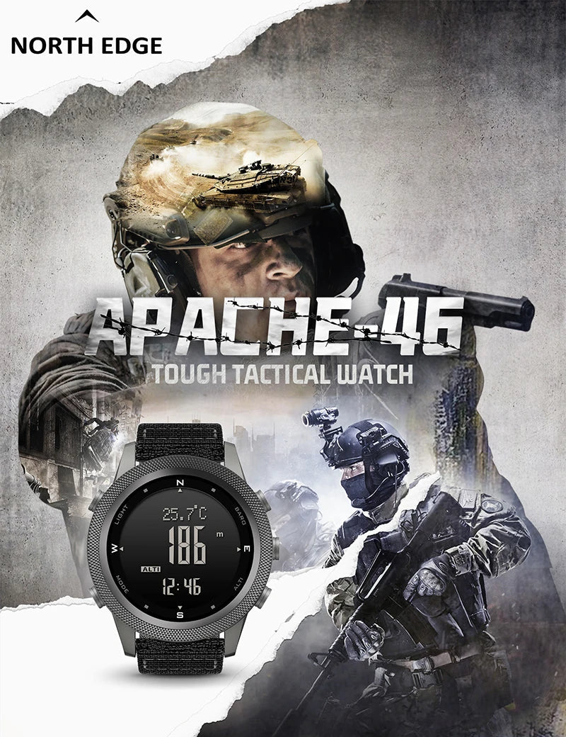 Apache 46 Outdoor Digital Watch – North Edge product photo – Lost Lake Outdoor