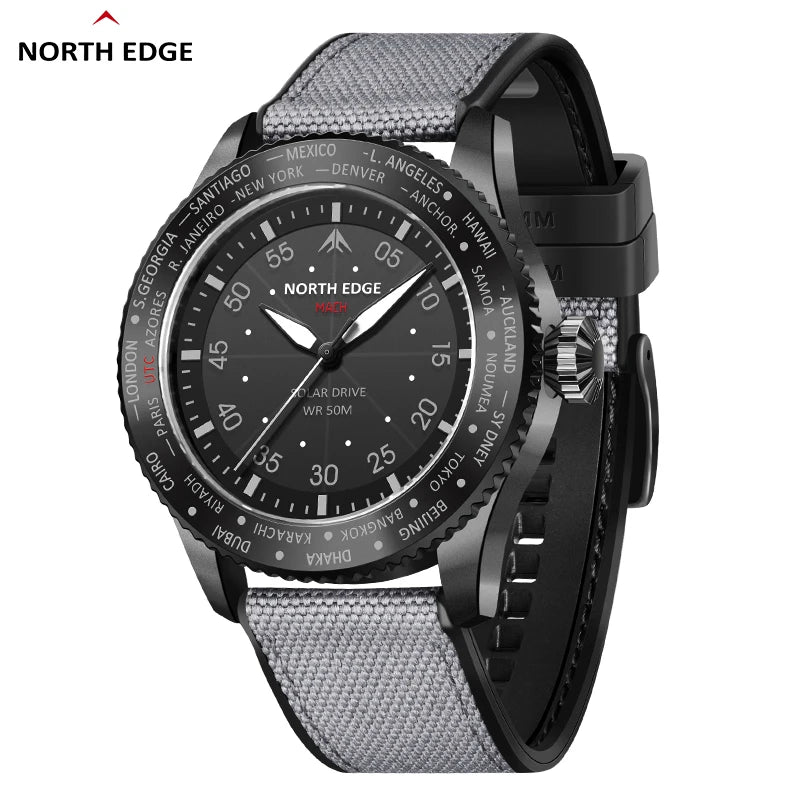 Solar Powered Watch with rugged design.