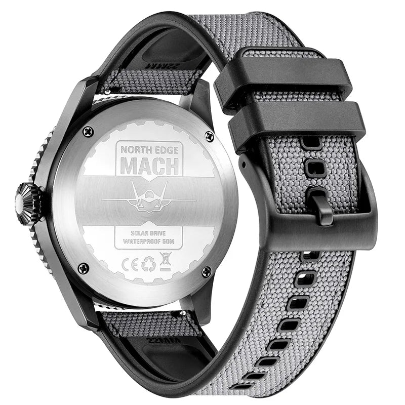 Solar Powered Watch with rugged design.