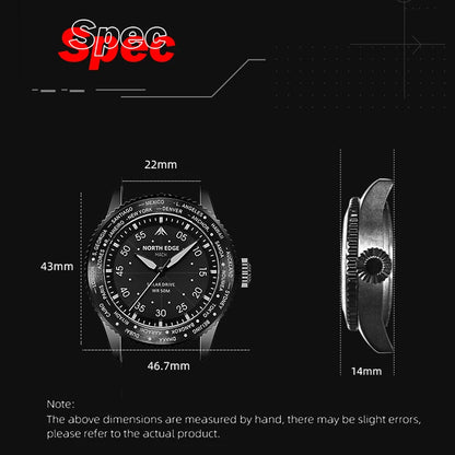 Solar Powered Watch with rugged design.